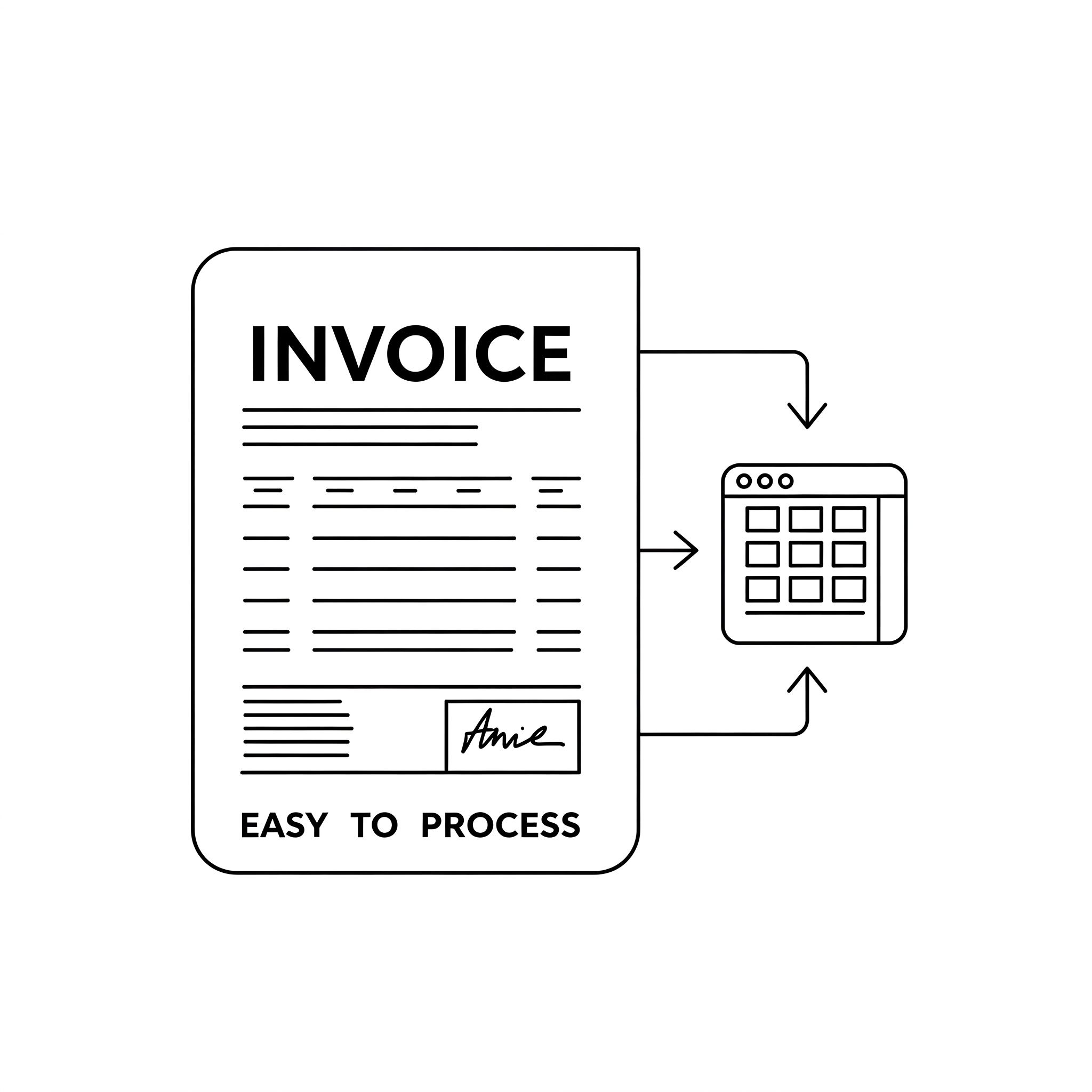 Easy invoice process